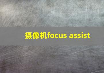 摄像机focus assist